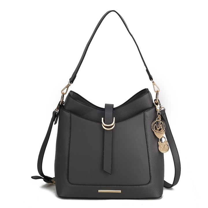 MKFCollection Geneva Shoulder Bag - Vegan Leather Designer Handbag Image 1