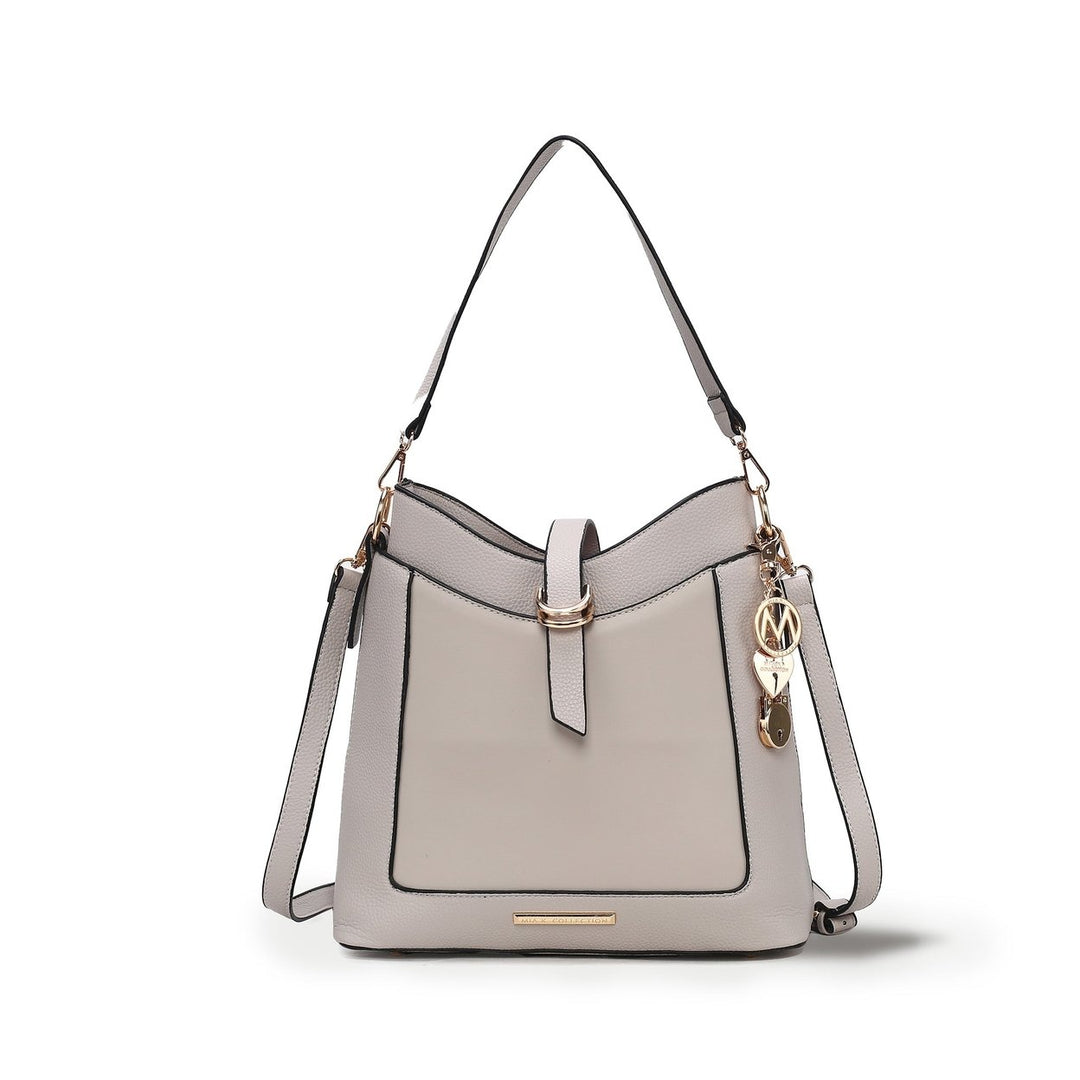 MKFCollection Geneva Shoulder Bag - Vegan Leather Designer Handbag Image 7