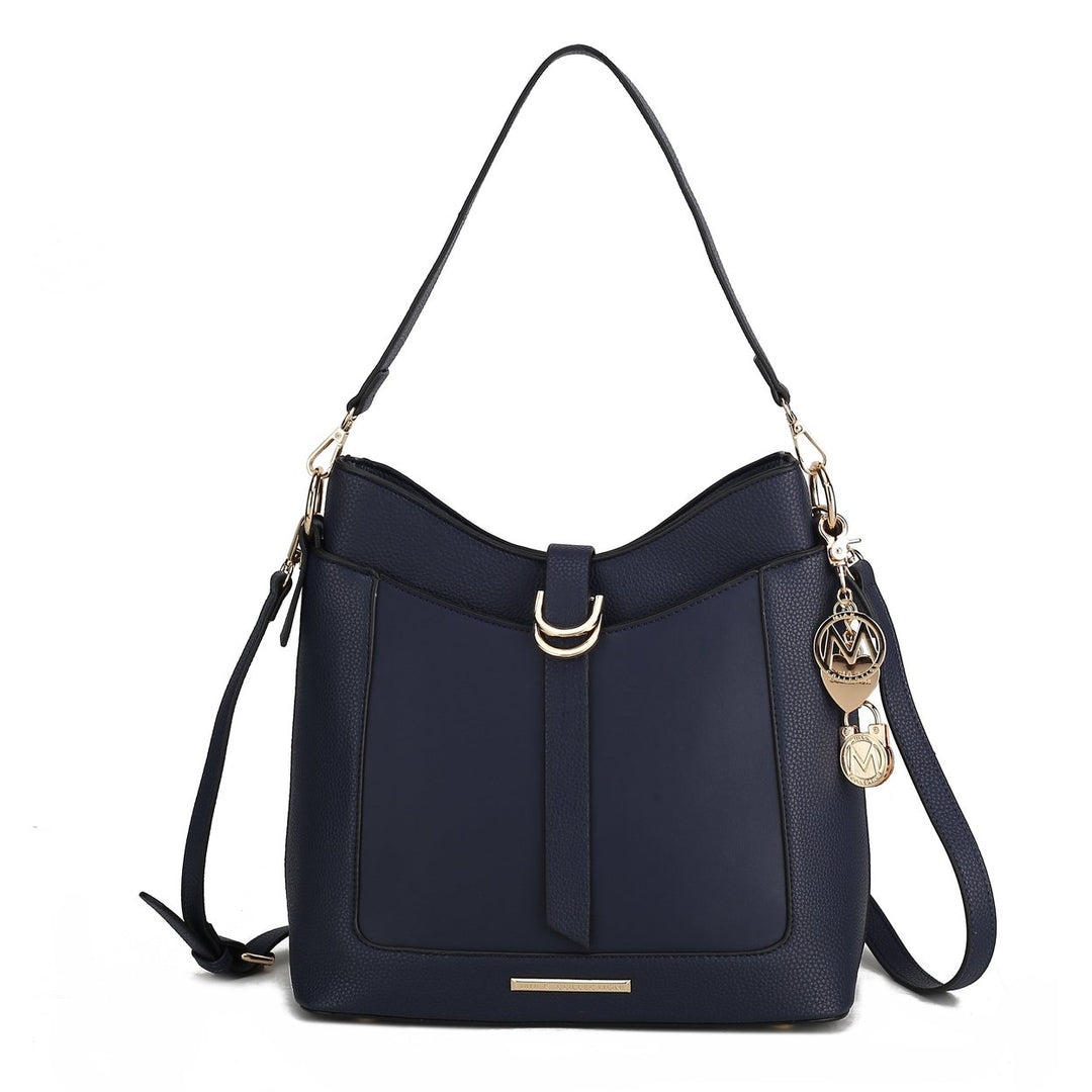 MKFCollection Geneva Shoulder Bag - Vegan Leather Designer Handbag Image 8