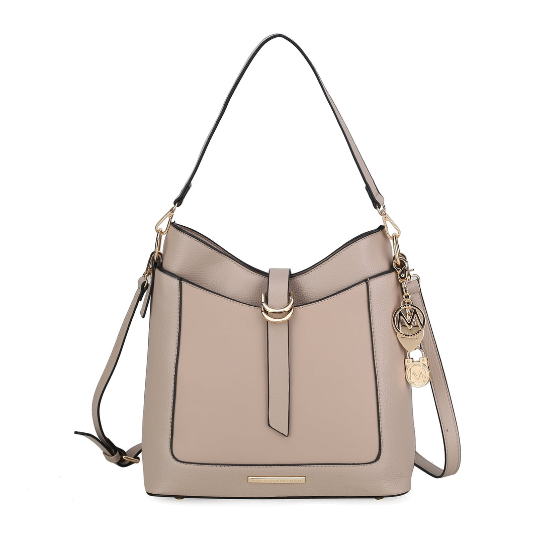 MKFCollection Geneva Shoulder Bag - Vegan Leather Designer Handbag Image 12