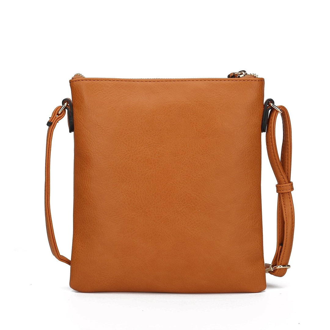 MKFCollection Georgia Crossbody bag - Vegan Leather Designer Handbag Image 11