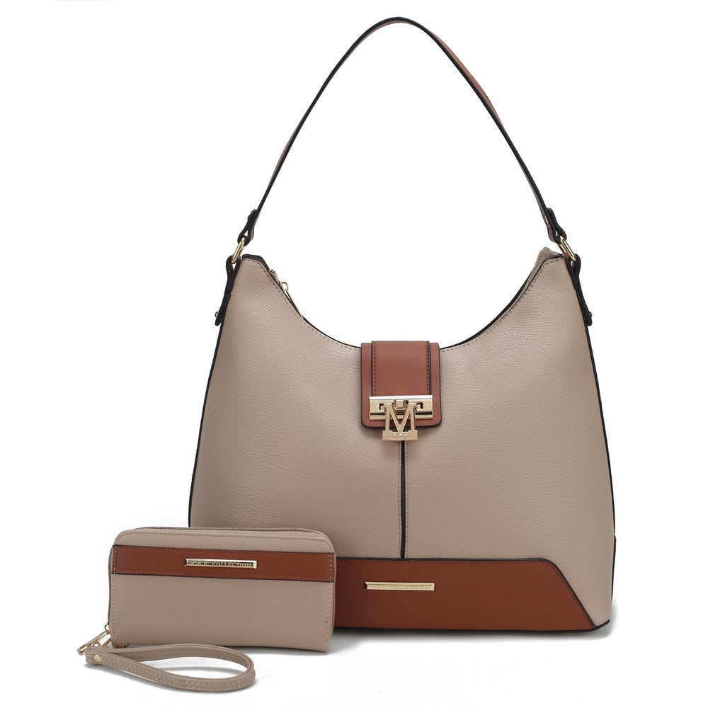 MKFCollection Graciela Hobo Bag and Set - Vegan Leather Designer Handbag Image 2