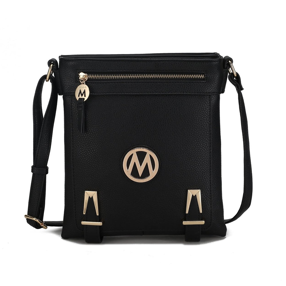 MKFCollection Greta Crossbody Bag - Vegan Leather Designer Handbag Image 2