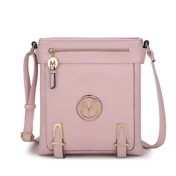 MKFCollection Greta Crossbody Bag - Vegan Leather Designer Handbag Image 3