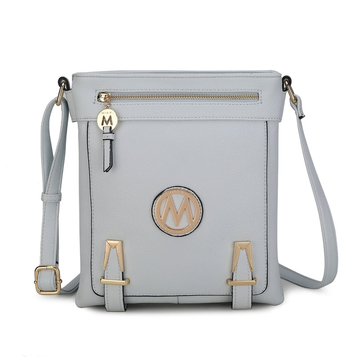 MKFCollection Greta Crossbody Bag - Vegan Leather Designer Handbag Image 4