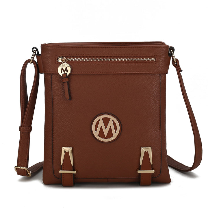 MKFCollection Greta Crossbody Bag - Vegan Leather Designer Handbag Image 4