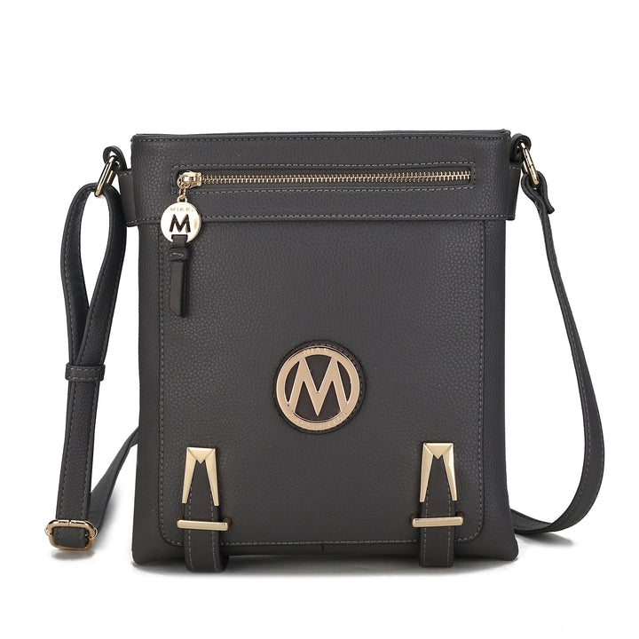 MKFCollection Greta Crossbody Bag - Vegan Leather Designer Handbag Image 6