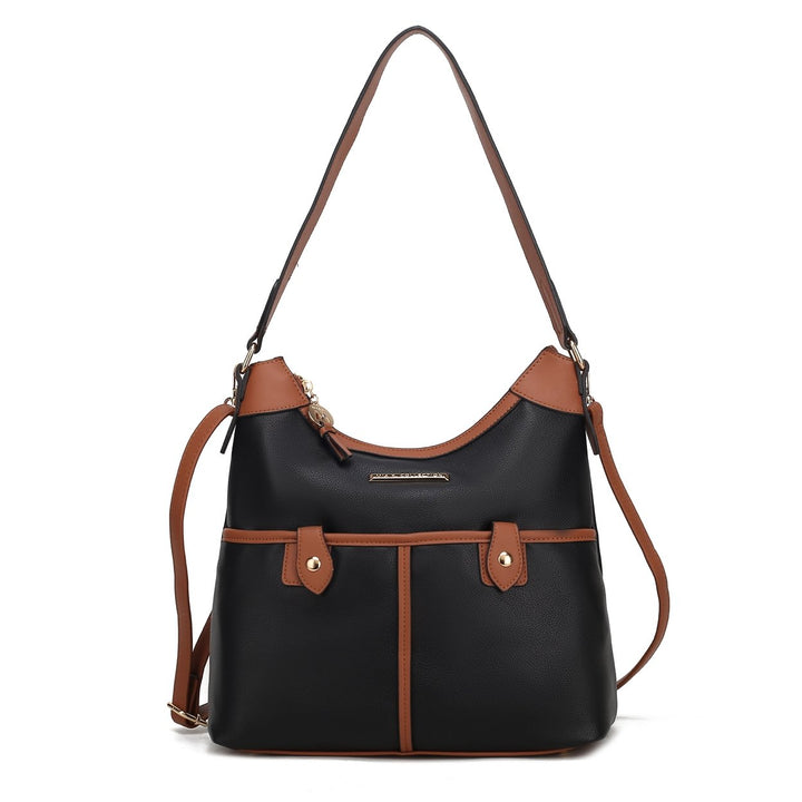 MKFCollection Harper Shoulder Bag - Vegan Leather Designer Handbag Image 4