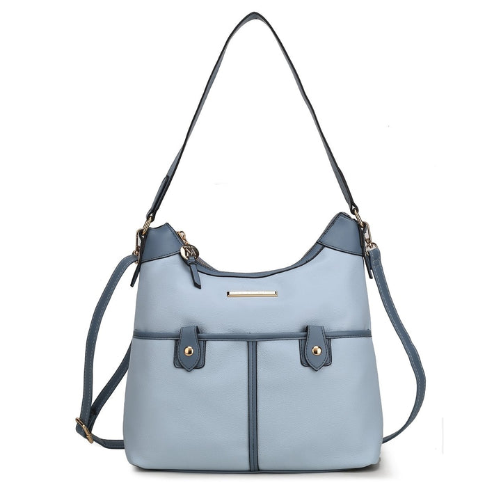 MKFCollection Harper Shoulder Bag - Vegan Leather Designer Handbag Image 8