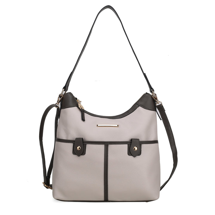 MKFCollection Harper Shoulder Bag - Vegan Leather Designer Handbag Image 9