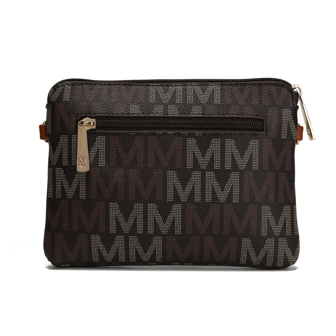 MKFCollection Heidi Signature Crossbody Bag - Vegan Leather Designer Handbag Image 3