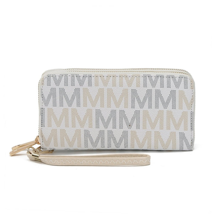 MKFCollection Hofstra Signature Wallet - Vegan Leather Designer Handbag Image 3