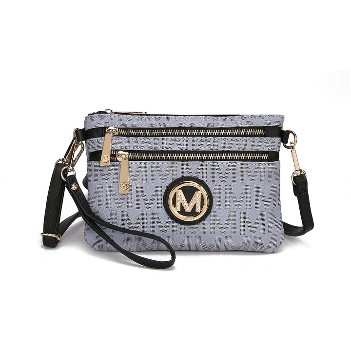 MKFCollection Helen Signature Phone Crossbody Bag - Vegan Leather Designer Image 6