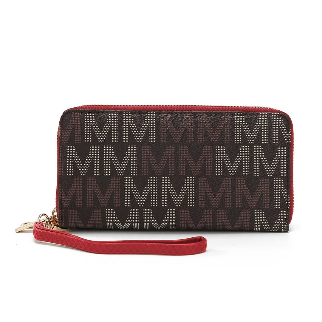 MKFCollection Hofstra Signature Wallet - Vegan Leather Designer Handbag Image 7