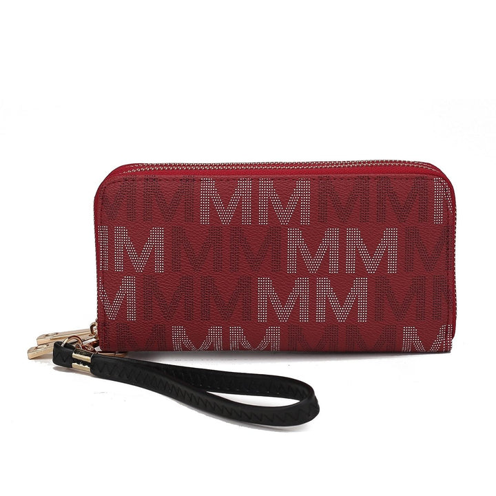 MKFCollection Hofstra Signature Wallet - Vegan Leather Designer Handbag Image 8