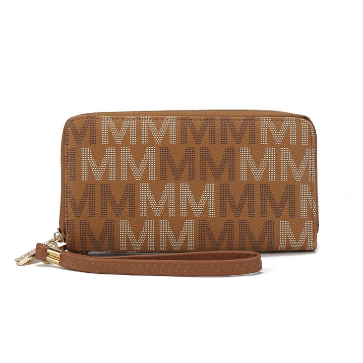 MKFCollection Hofstra Signature Wallet - Vegan Leather Designer Handbag Image 9