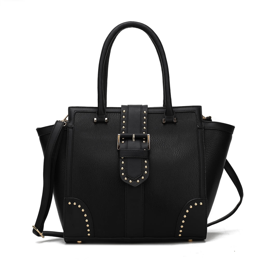 MKFCollection Ilana Shoulder Bag - Vegan Leather Designer Handbag Image 2