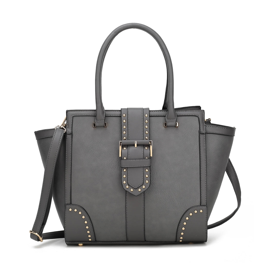 MKFCollection Ilana Shoulder Bag - Vegan Leather Designer Handbag Image 4