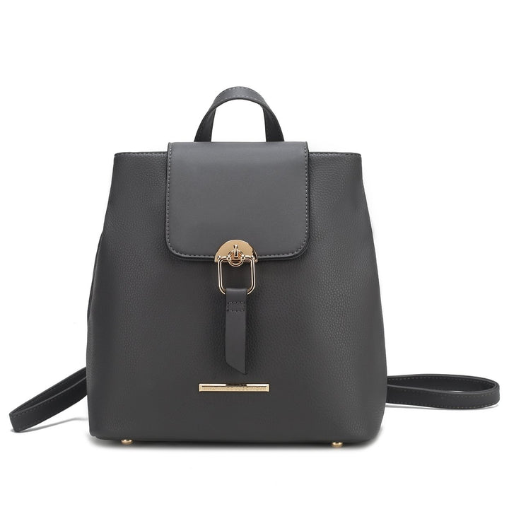 MKFCollection Ingrid Convertible Backpack - Vegan Leather Designer Handbag Image 4