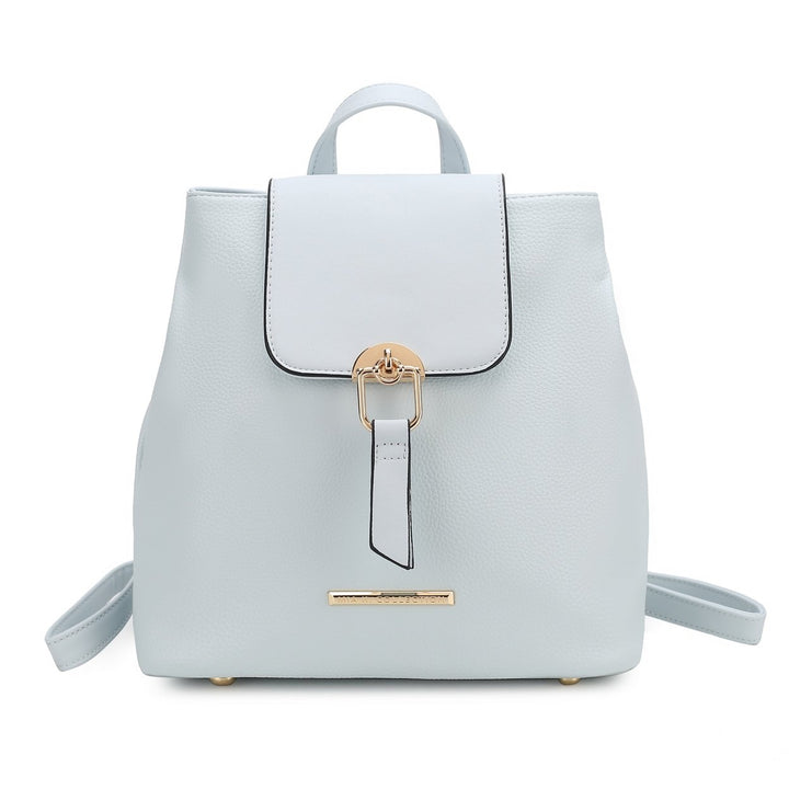 MKFCollection Ingrid Convertible Backpack - Vegan Leather Designer Handbag Image 4