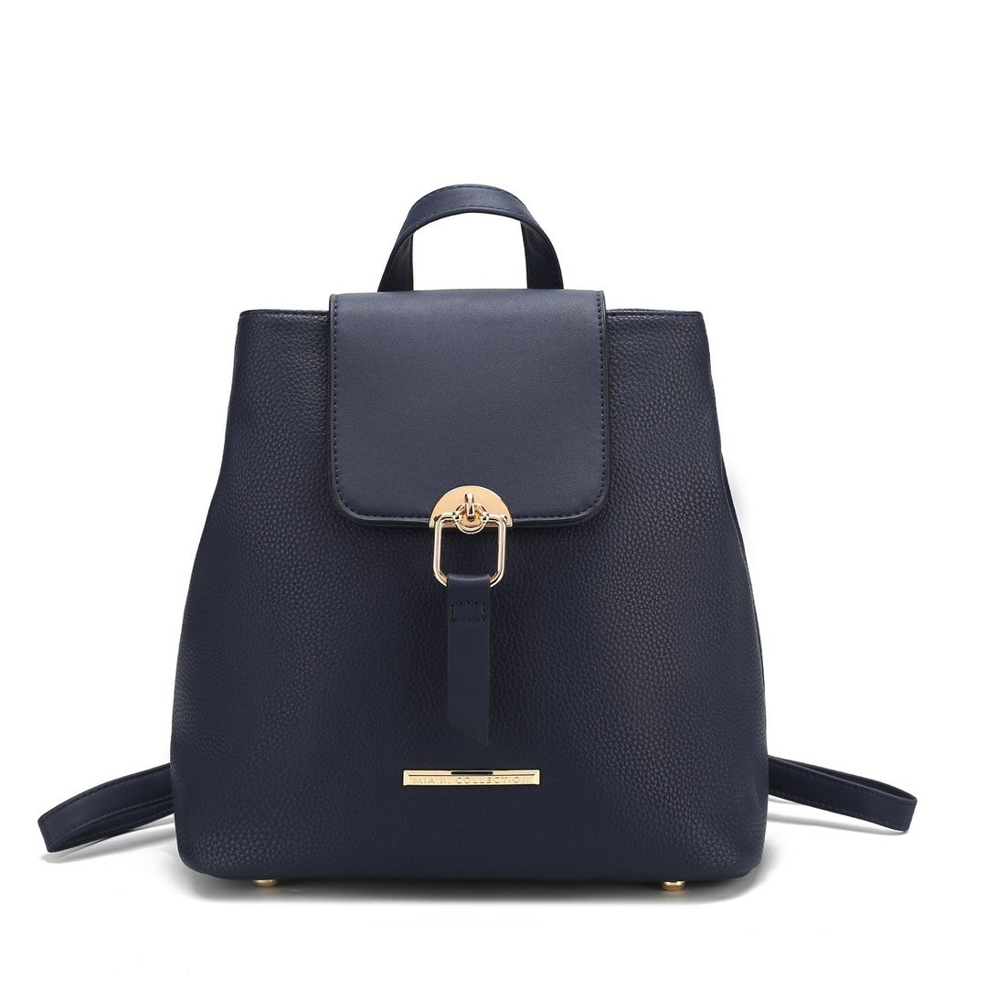 MKFCollection Ingrid Convertible Backpack - Vegan Leather Designer Handbag Image 6