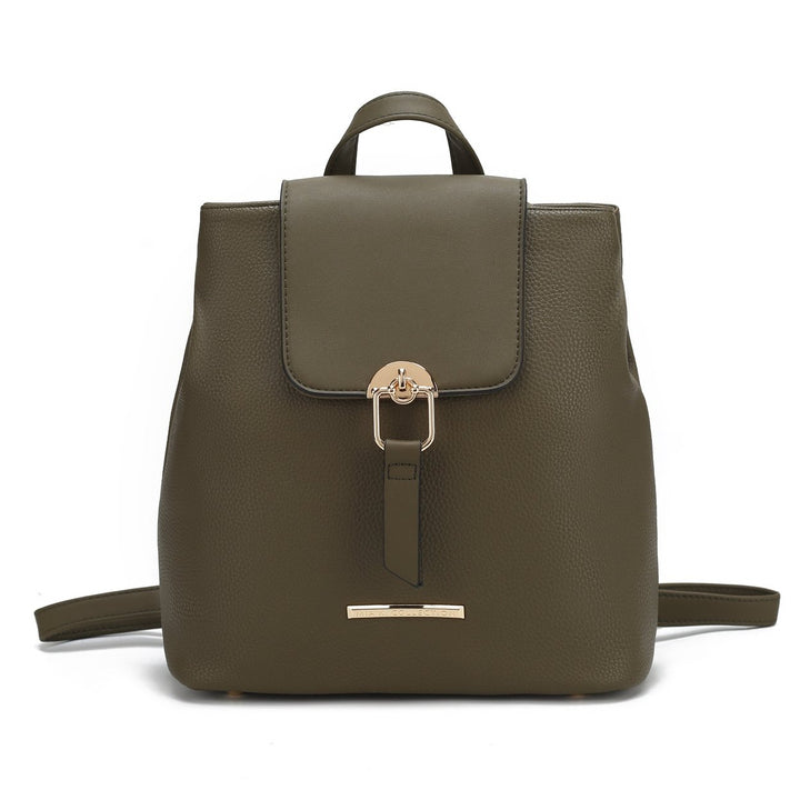 MKFCollection Ingrid Convertible Backpack - Vegan Leather Designer Handbag Image 7