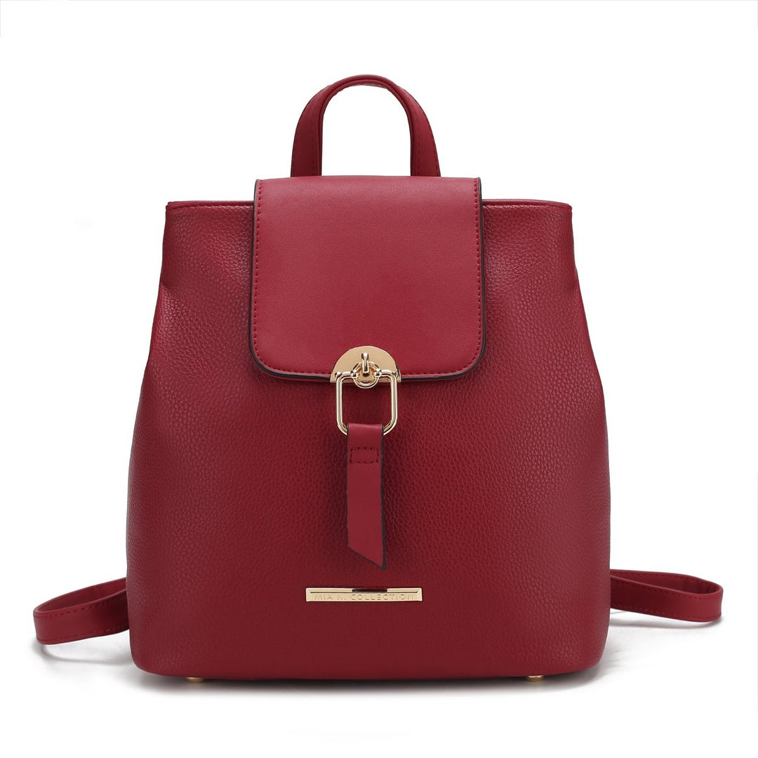 MKFCollection Ingrid Convertible Backpack - Vegan Leather Designer Handbag Image 10