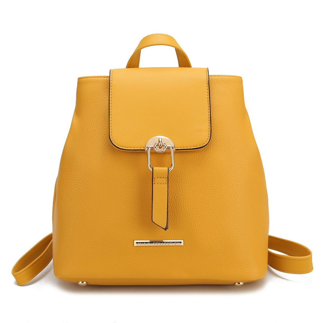 MKFCollection Ingrid Convertible Backpack - Vegan Leather Designer Handbag Image 1