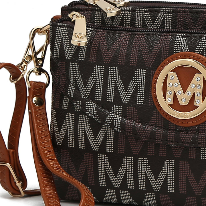 MKFCollection Ishani Signature Crossbody Bag - Vegan Leather Designer Handbag Image 4