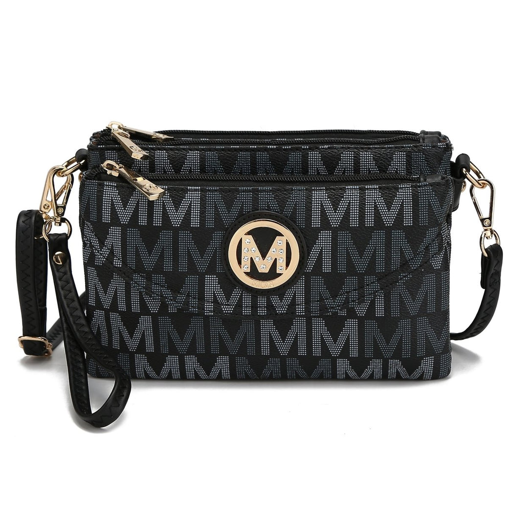 MKFCollection Ishani Signature Crossbody Bag - Vegan Leather Designer Handbag Image 6