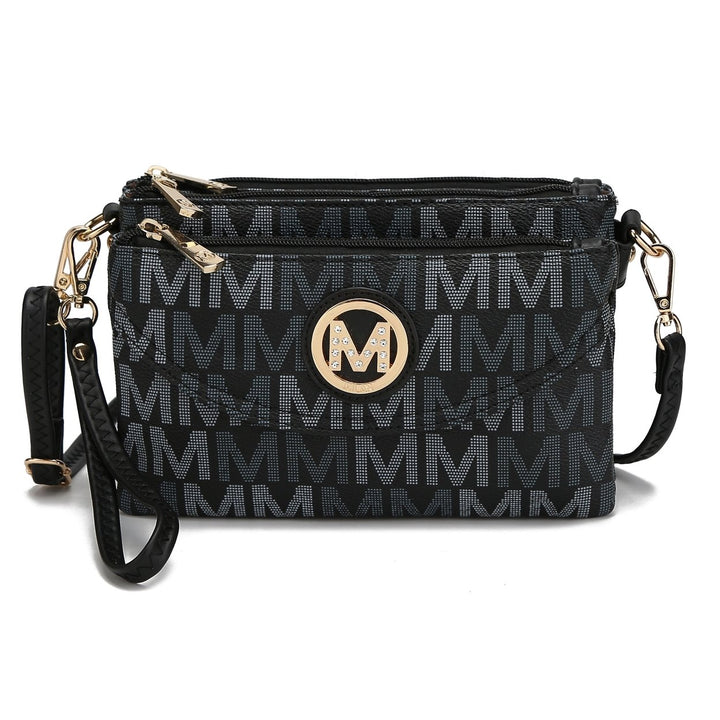 MKFCollection Ishani Signature Crossbody Bag - Vegan Leather Designer Handbag Image 1