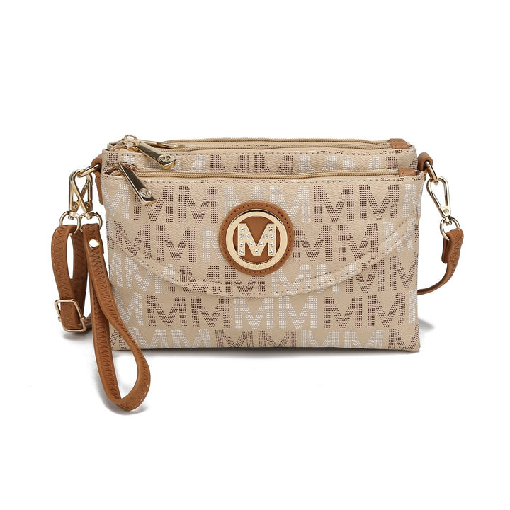 MKFCollection Ishani Signature Crossbody Bag - Vegan Leather Designer Handbag Image 8