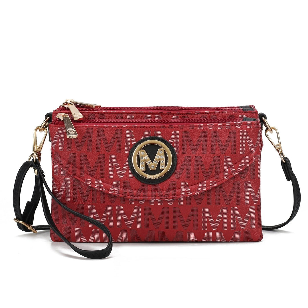 MKFCollection Ishani Signature Crossbody Bag - Vegan Leather Designer Handbag Image 9