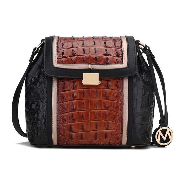 MKFCollection Jamilah Shoulder Bag - Vegan Leather Designer Handbag Image 3