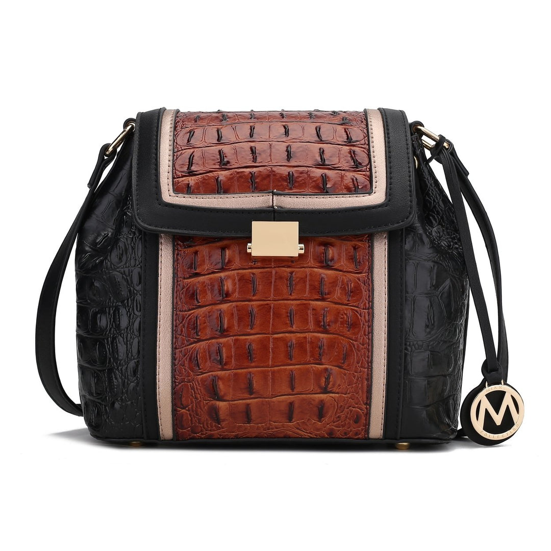 MKFCollection Jamilah Shoulder Bag - Vegan Leather Designer Handbag Image 1