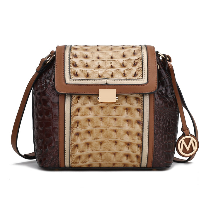 MKFCollection Jamilah Shoulder Bag - Vegan Leather Designer Handbag Image 4