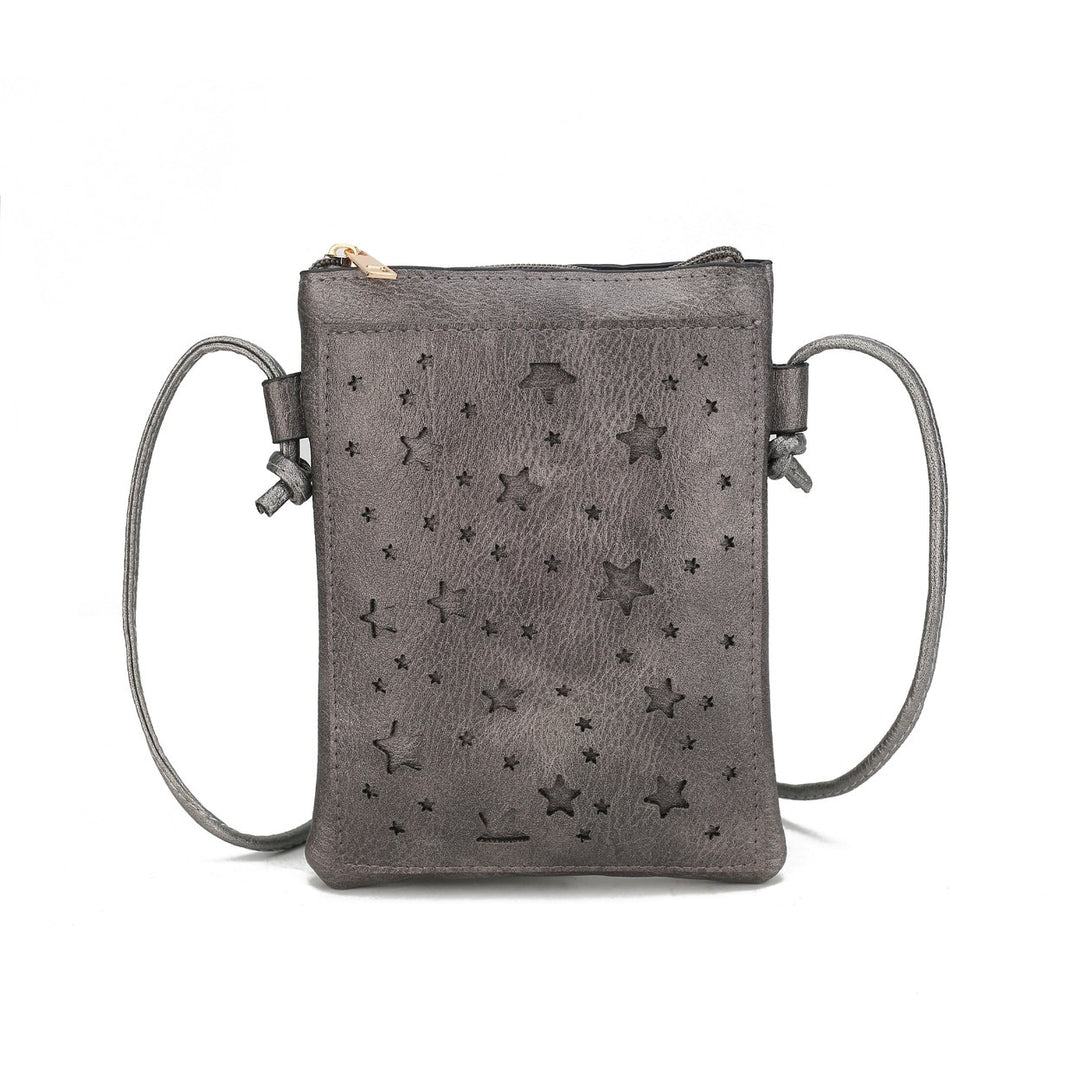 MKFCollection Jana Crossbody Bag - Vegan Leather Designer Handbag Image 6