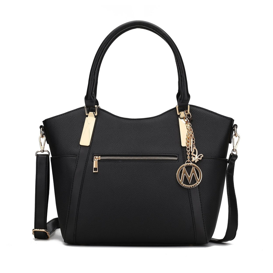 MKFCollection Janise Tote Bag - Vegan Leather Designer Handbag Image 2