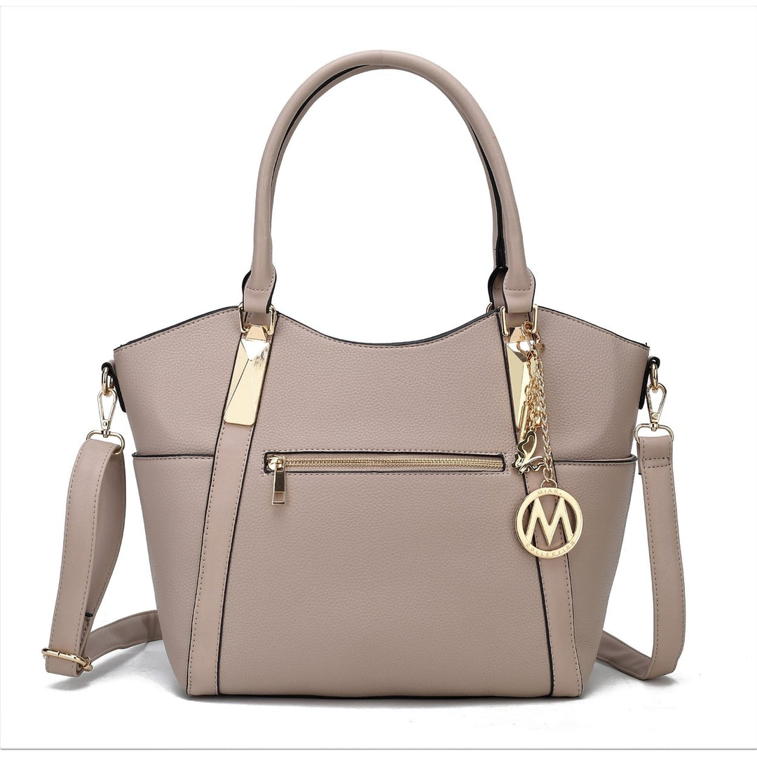 MKFCollection Janise Tote Bag - Vegan Leather Designer Handbag Image 1