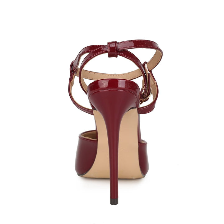 MKFCollection Brianna Heel Pump - Vegan Leather Designer Handbag Image 3