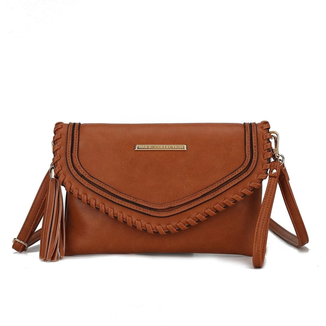 MKFCollection Remi Shoulder Bag - Vegan Leather Designer Handbag Image 4