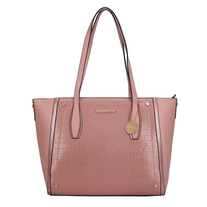 MKFCollection Robin Tote Bag - Vegan Leather Designer Handbag Image 9