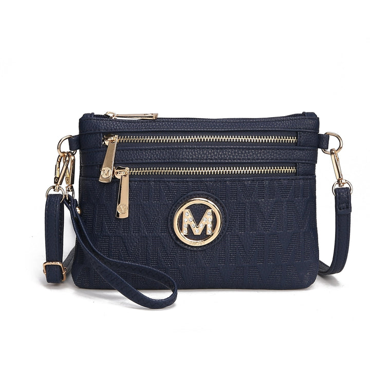 MKFCollection Roonie Signature Phone Crossbody Bag - Vegan Leather Designer Image 4