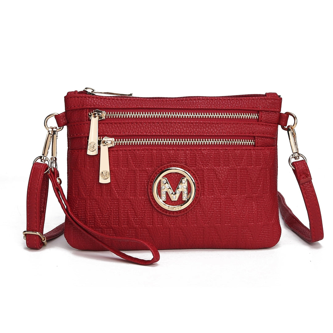 MKFCollection Roonie Signature Phone Crossbody Bag - Vegan Leather Designer Image 11