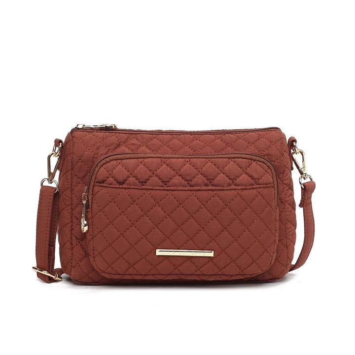 MKFCollection Rosalie Shoulder Bag - Vegan Leather Designer Handbag Image 3