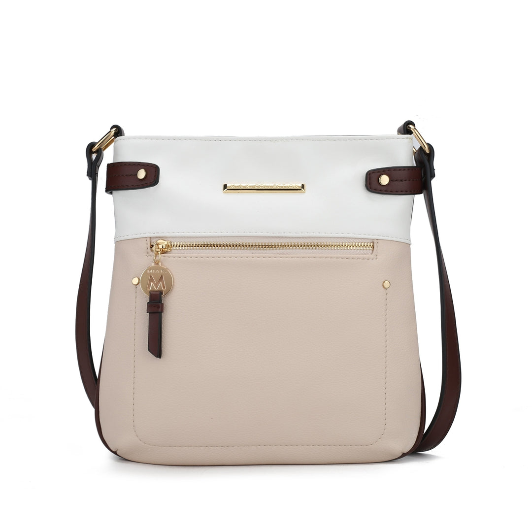 MKFCollection Camilla Crossbody Bag - Vegan Leather Designer Handbag Image 6