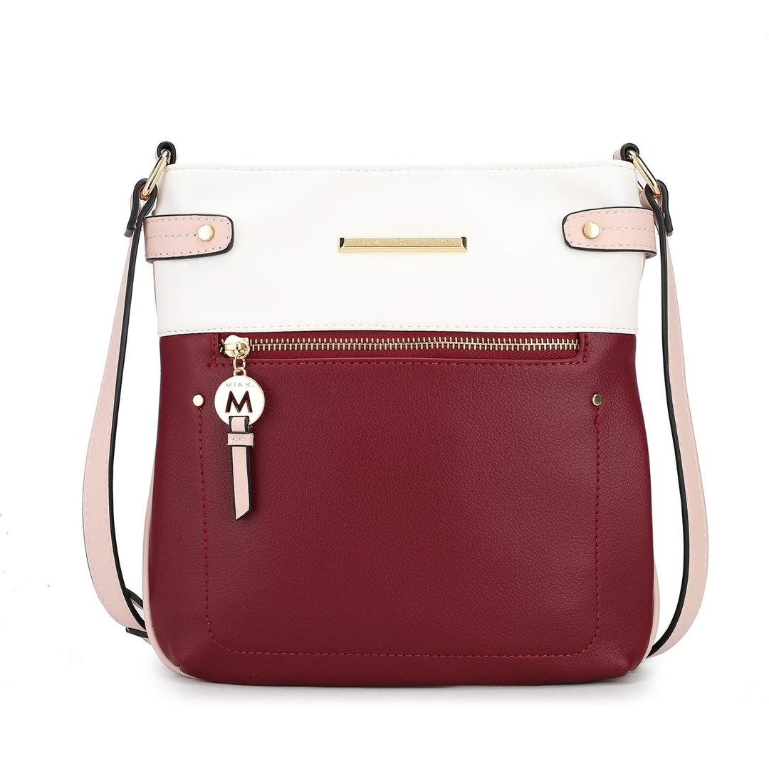 MKFCollection Camilla Crossbody Bag - Vegan Leather Designer Handbag Image 1