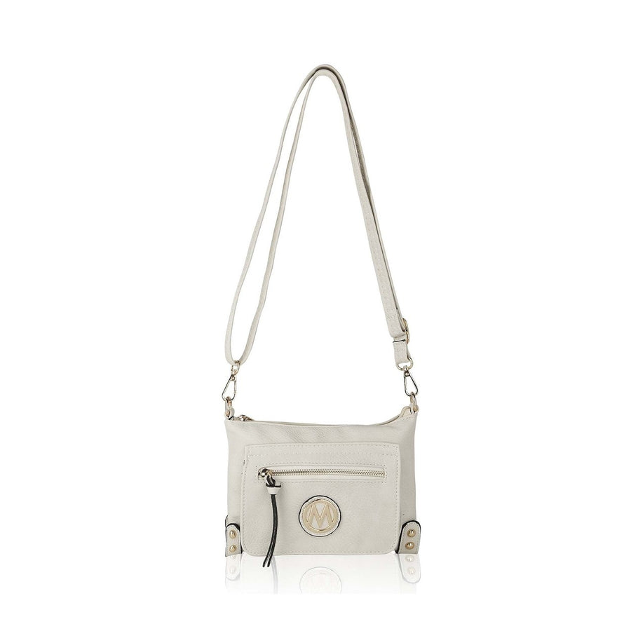 MKFCollection Rudy Crossbody Bag - Vegan Leather Designer Handbag Image 1