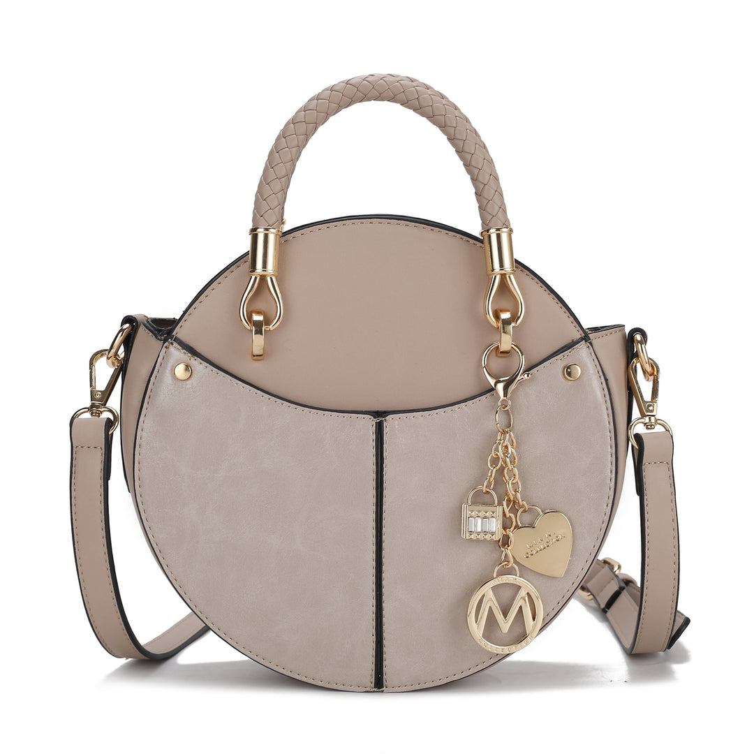 MKFCollection Camille Crossbody Bag - Vegan Leather Designer Handbag Image 4