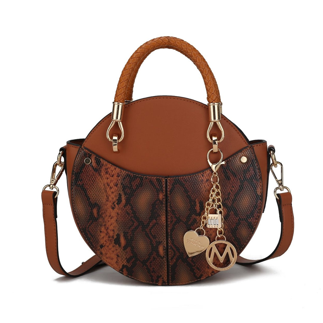 MKFCollection Camille Crossbody Bag - Vegan Leather Designer Handbag Image 1